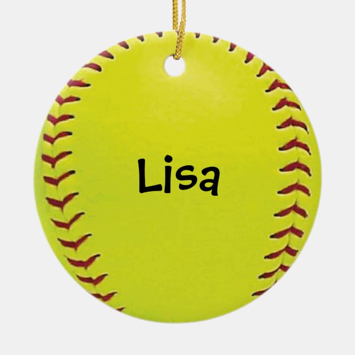 Fastpitch Softball Ornament