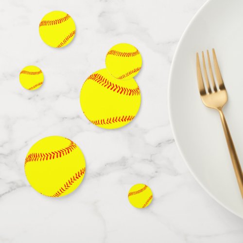 Fastpitch Softball Party Table Confetti