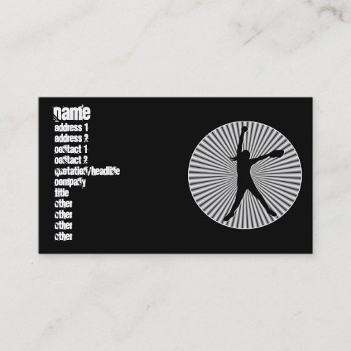 Fastpitch Softball Pitcher Profile Cards Business Card Template
