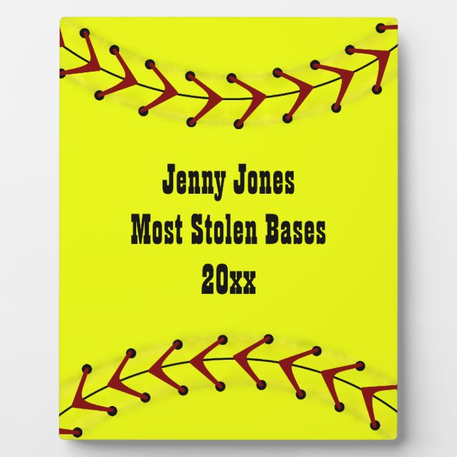 Fastpitch Softball Plaque (Front)