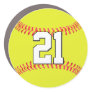 Fastpitch Softball Player Custom Number or Text Car Magnet