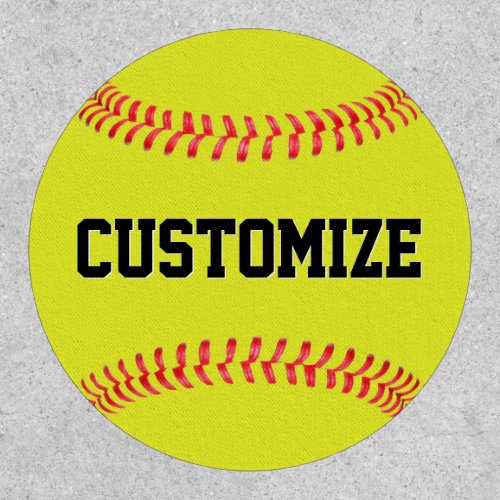 Fastpitch Softball Player  Team Name Personalized Patch