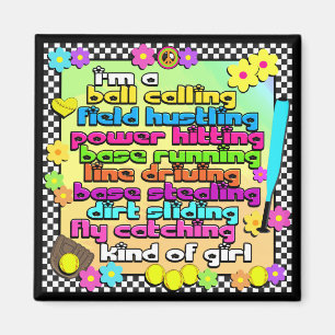 Fastpitch Softball Players Magnet