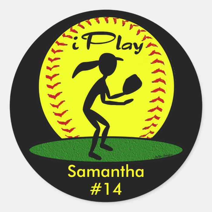 Fastpitch Softball Stickers Zazzle