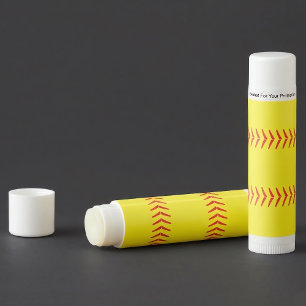 Fastpitch Softball Stitches Sports Unflavored Lip Balm