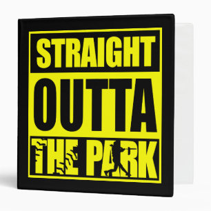 Fastpitch Softball Straight Outta The Park 3 Ring Binder