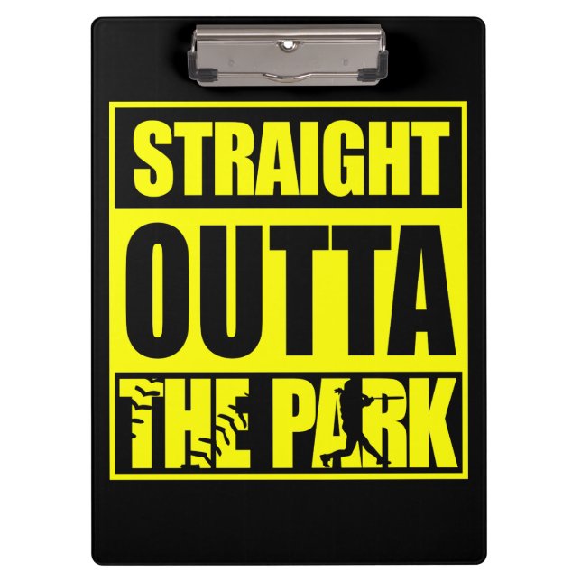 Fastpitch Softball Straight Outta The Park Clipboard (Front)