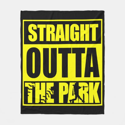 Fastpitch Softball Straight Outta The Park Fleece Blanket