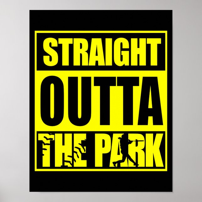 Fastpitch Softball Straight Outta The Park Poster (Front)