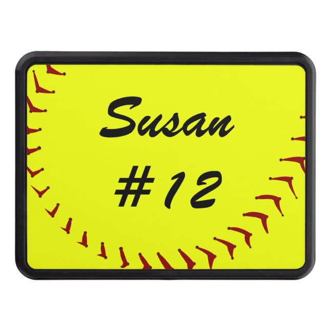 Fastpitch Softball Trailer Hitch Cover (Front)