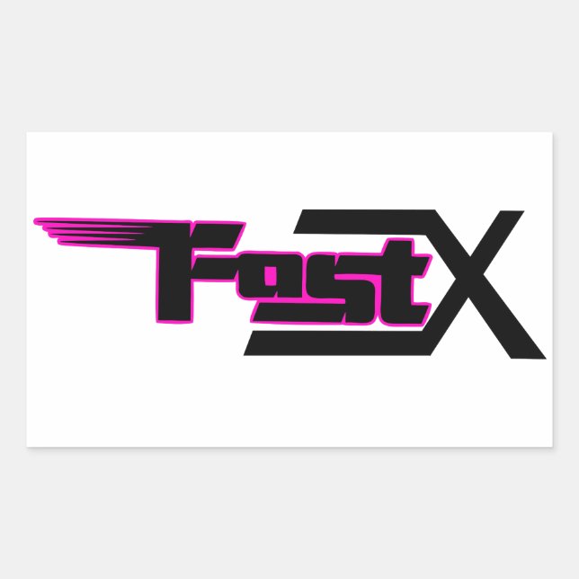FastX pink sticker (Front)