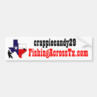 fat%20logo%20#001_AZ, FishingAcrossTx.com, crap... Bumper Sticker
