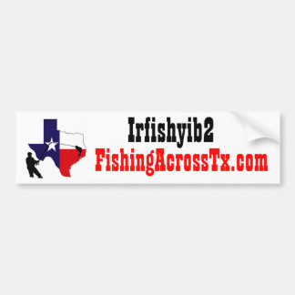 fat%20logo%20#001_AZ, FishingAcrossTx.com, Irfi... Bumper Sticker