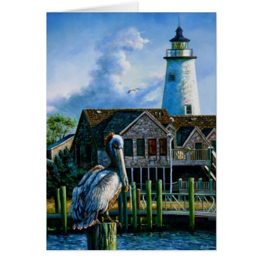 Fat Albert at Ocracoke Cards (Front)