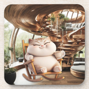 Fat And Sassy Coffee Time Beverage Coaster