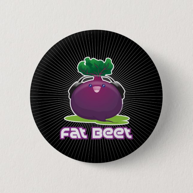 Fat Beet Button (Front)