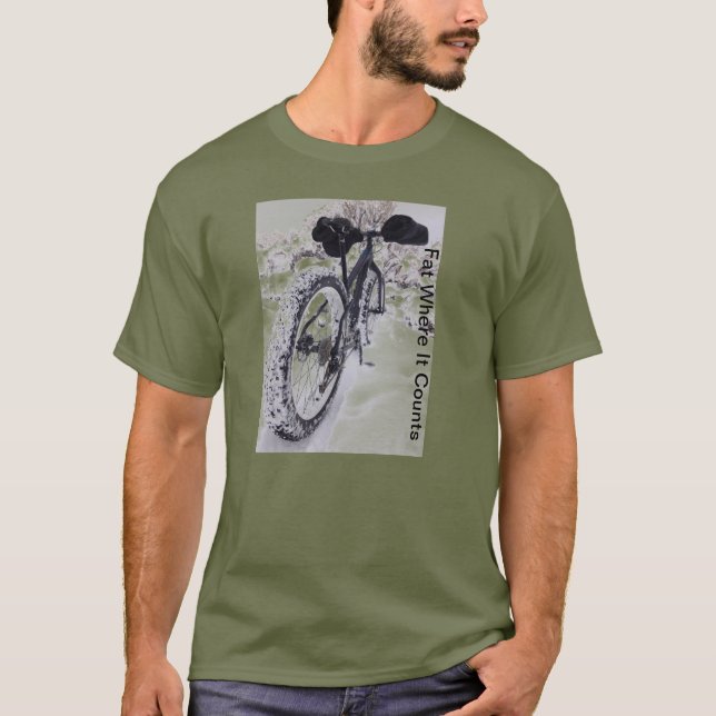 Fat Bike Mountain Bike T-Shirt (Front)