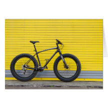 Fat Bike on Yellow Wall