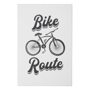 Fat Bike Route Bike Cycling Biker MTB Fatbike Faux Canvas Print