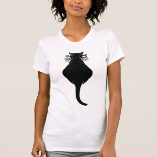 Fat Black Cat Back T-shirt