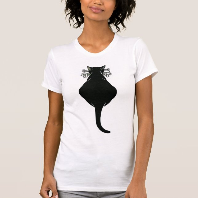 Fat Black Cat Back T-shirt (Front)