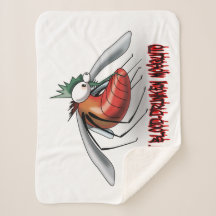 Fat blood-drunken mosquito 