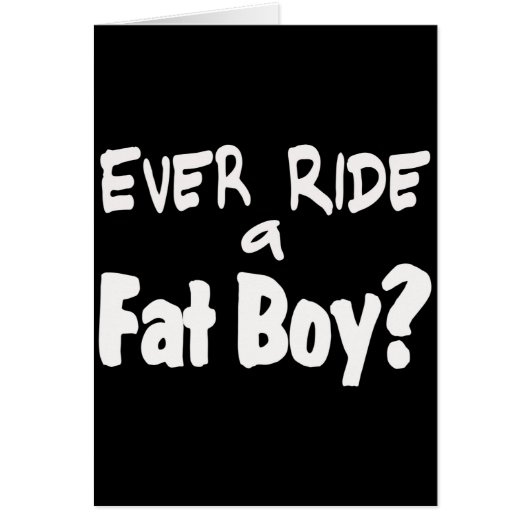 Fat Boy Rider Cards (Front)