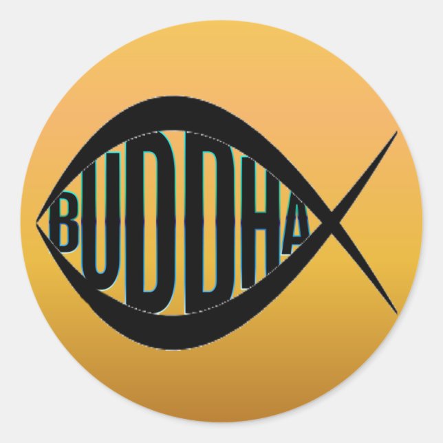 FAT BUDDHA FISH Sticker (Front)