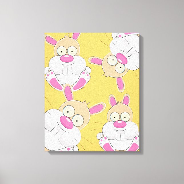Fat Bunny Canvas Print (Front)