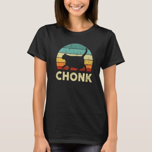 Fat Cat Chonk Meme  Parody Random T_Shirt