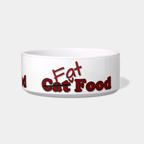 Fat Cat Food Bowl