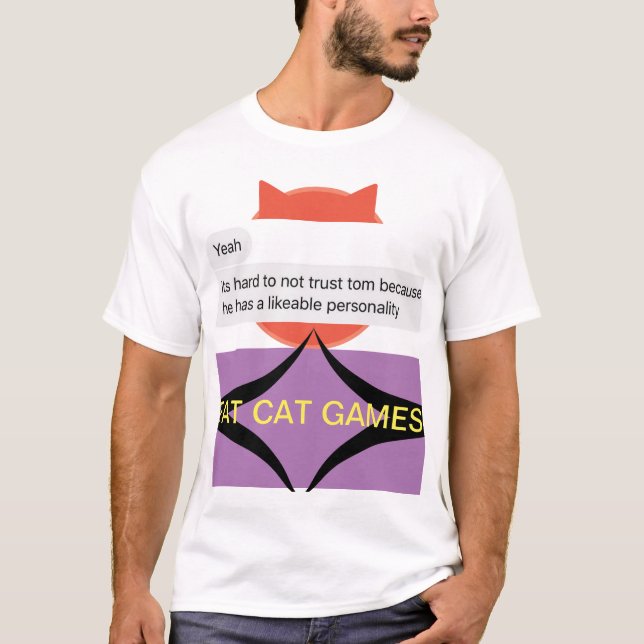 Fat Cat Games Design 1 T-Shirt (Front)