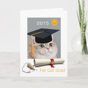 Fat Cat Grad Card