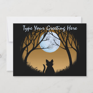 Fat Cat Invitations Personalized Cat Lover Card