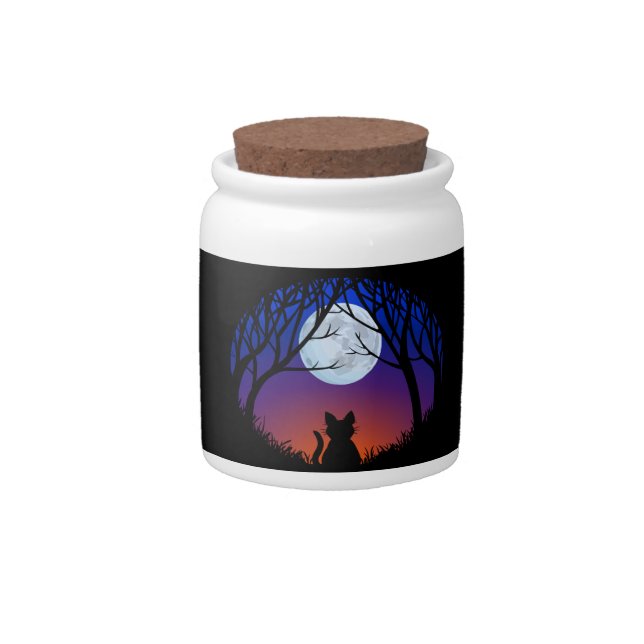 Fat Cat Jar Cat Lover Cookie Jar Personalized Gift (Front)