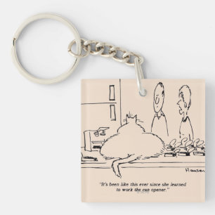 Fat Cat Keychain