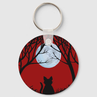 Fat Cat Keychain Black Cat Gifts Pet Keychains