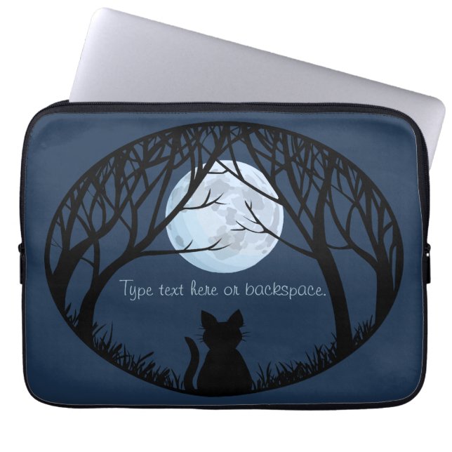 Fat Cat Laptop Sleeve Personalize Cat Lover Sleeve (Front)