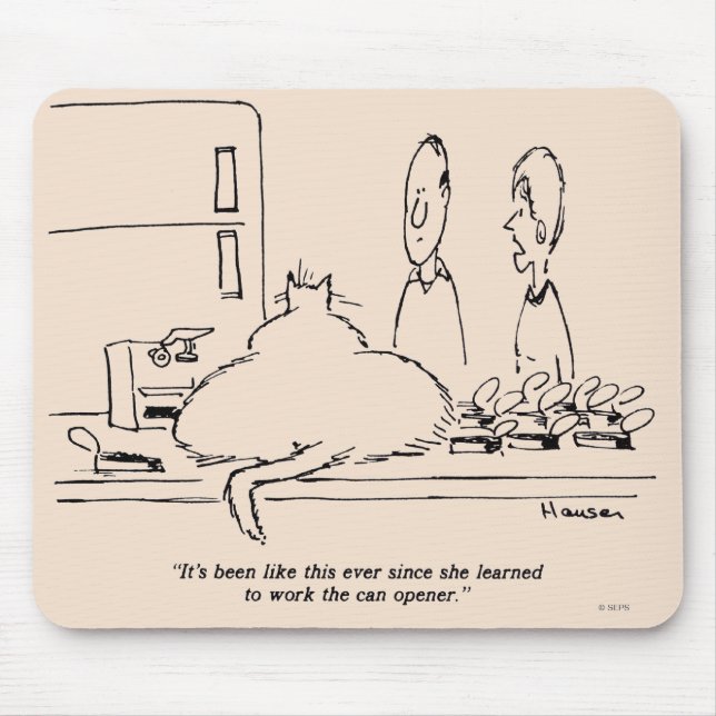 Fat Cat Mouse Pad (Front)