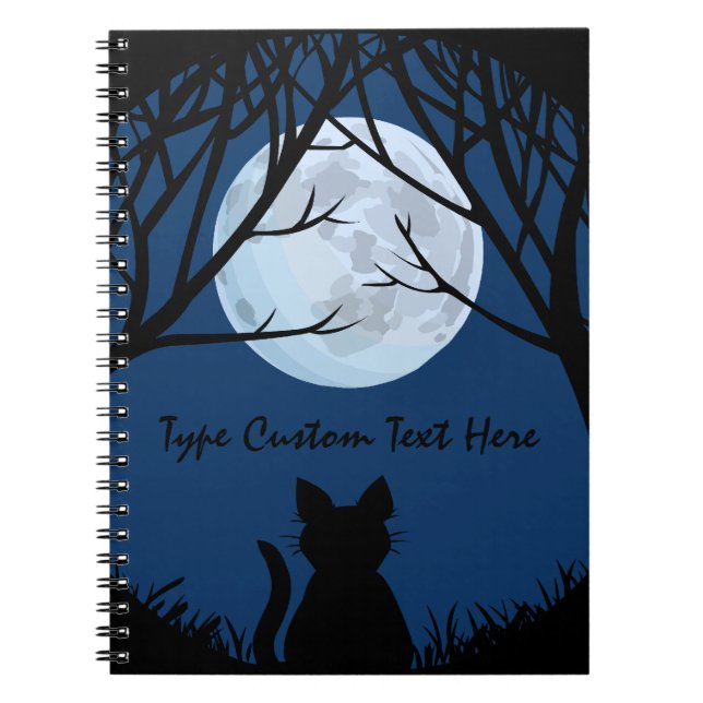 Fat Cat Notebook Personalized Cute Cat Notebook (Front)
