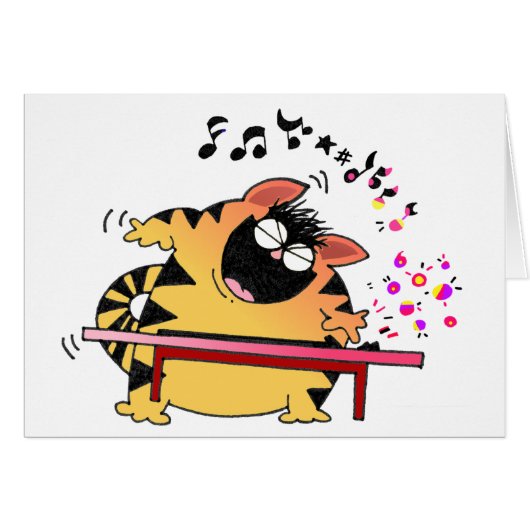 Fat Cat Play Keyboard Cards (Front Horizontal)