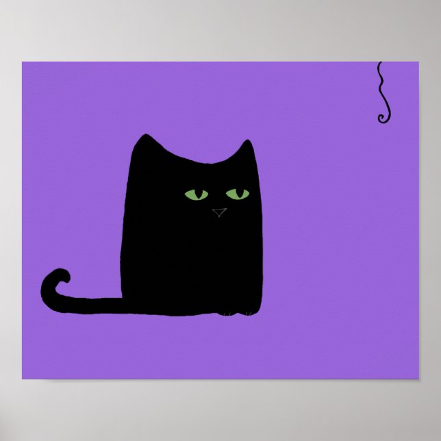 Fat Cat Purple Print (customizable) (Front)