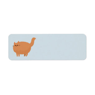 FAT CAT RETURN ADDRESS LABELS