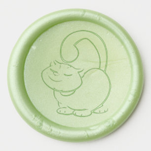 fat cat wax seal stickers