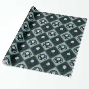 Fat Cat Wrapping Paper Cute Cat Christmas Paper