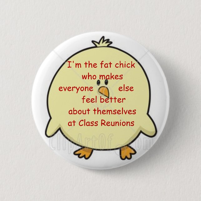 Fat chick 2 button (Front)
