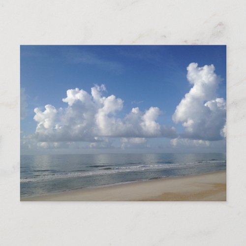 Fat Clouds Over Topsail Island Beach NC USA Photo Postcard