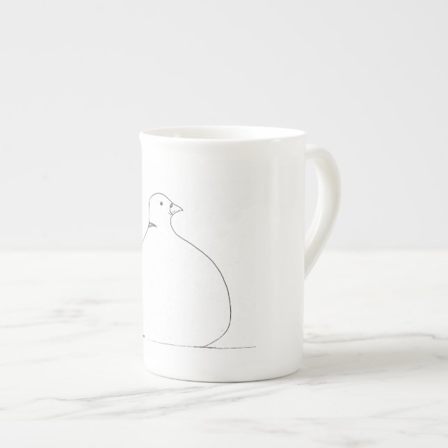 Fat Dove Mug (Front Right)