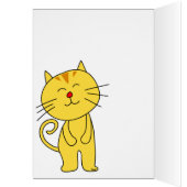 Fat Face Cat Blank Card (Inside (Left))