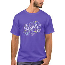 Fat, Femme, and Fab - Unisex Purple Tee